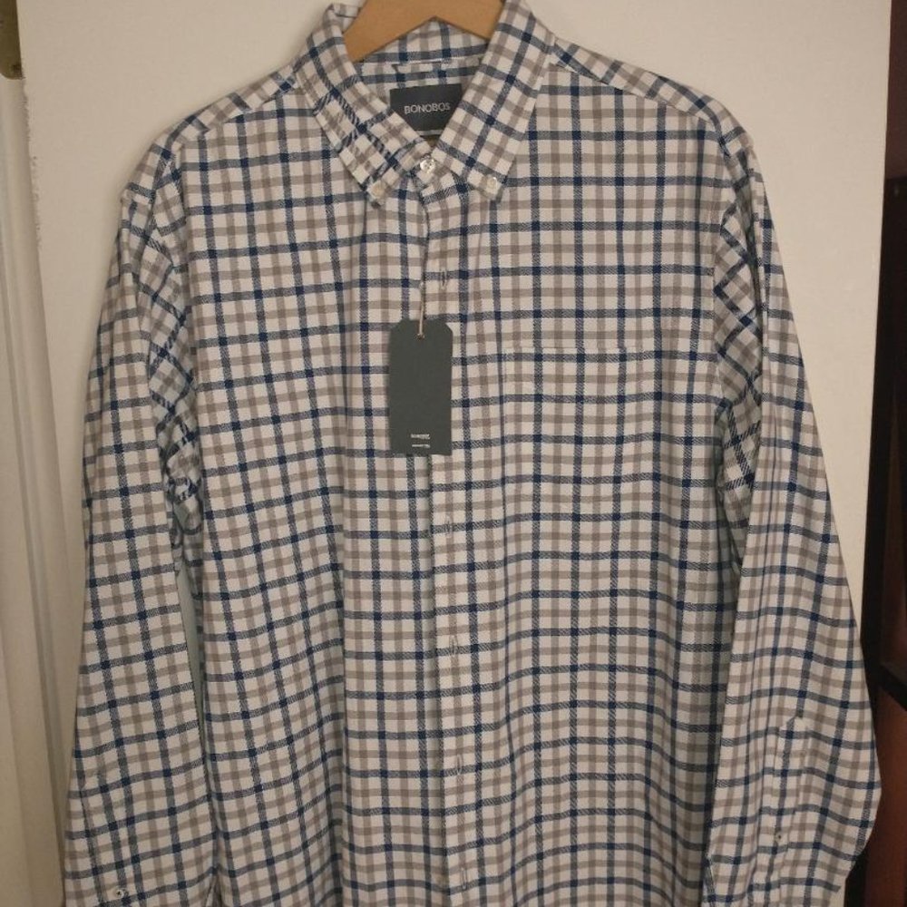 New Bonobos Men's Large Check Shirt